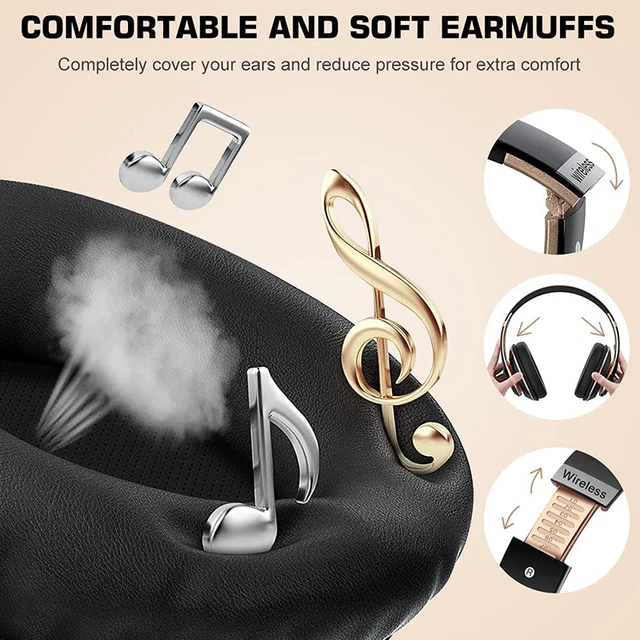 Cuffie Wireless senza fili.5 in 1,con microfono,radio FM,Hi-Fi,musica.  Cuffia