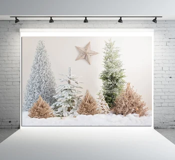 

Christmas Photography Backdrop for Winter Christmas Party Decoration HUAYI Vinyl Xmas Background for Children Photos ES-41