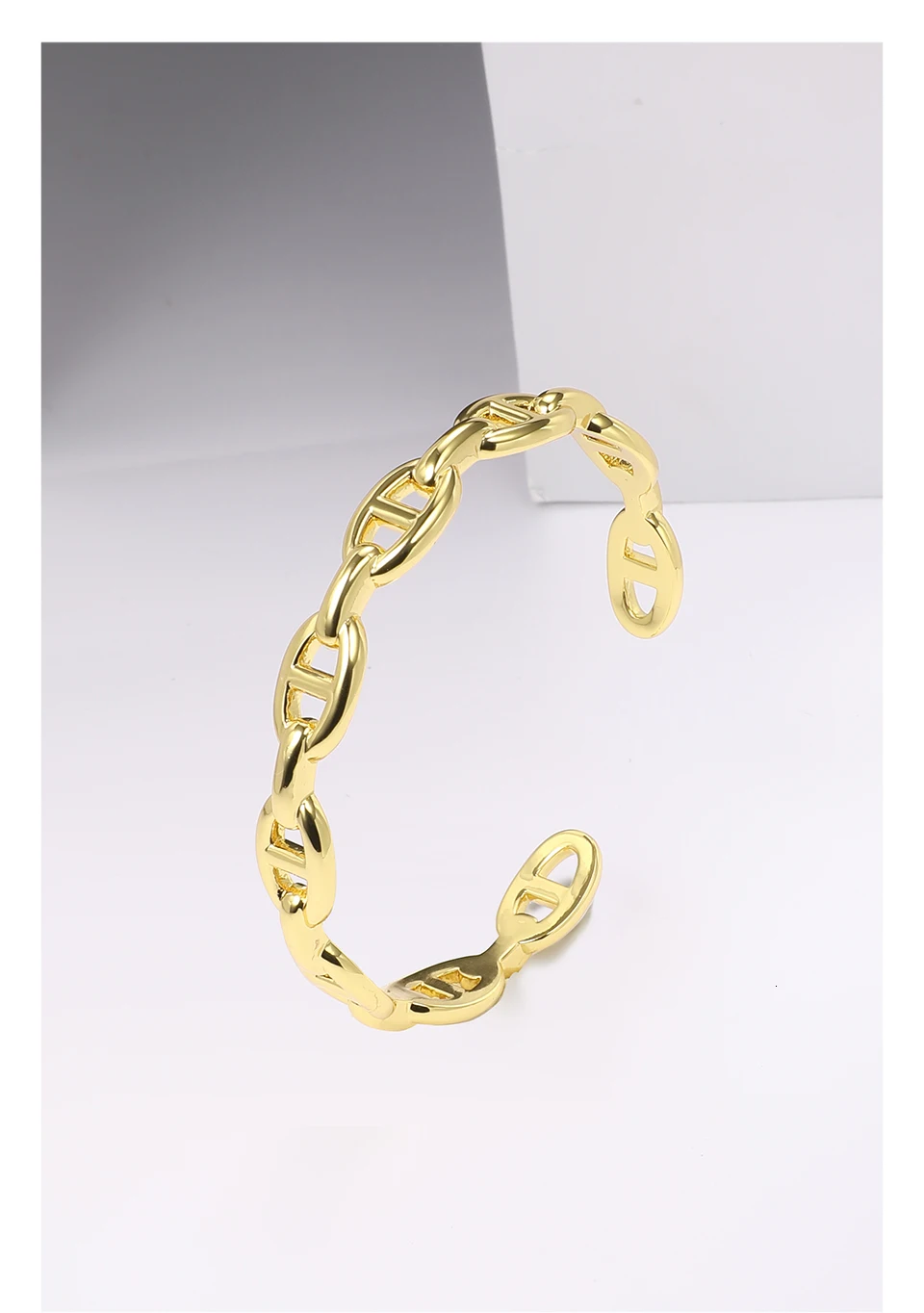 ENFASHION панковские геометрические полые браслеты-манжеты для женщин, золотой цвет, Открытый браслет, модное ювелирное изделие, подарки для женщин, B192050