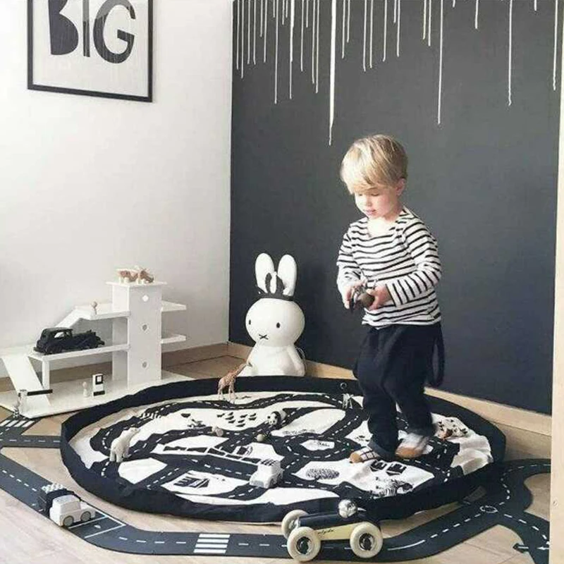Игровой коврик для хранения, хлопковый коврик для малышей, напольные подвесные сумки, коврики, белые игрушки для дома, детские игрушки, сумка для хранения