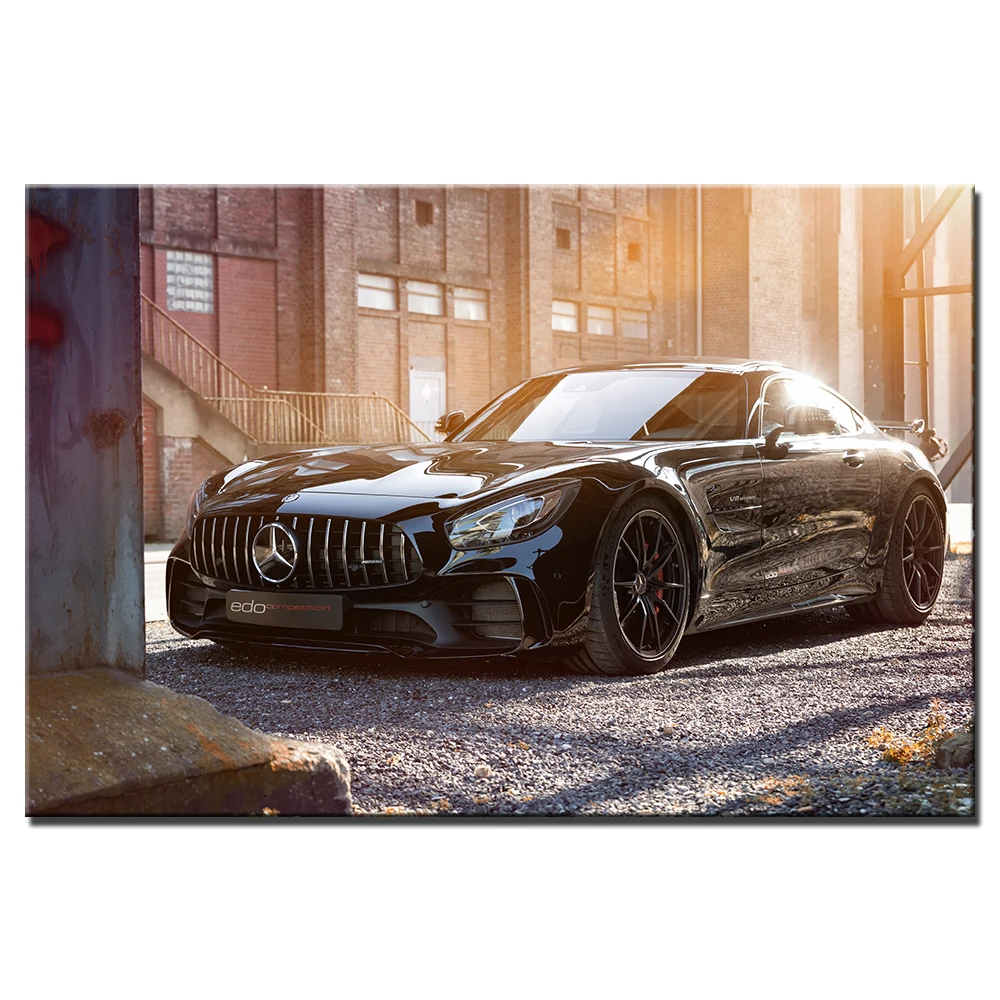 Картина на холсте AMG GT R Supercar настенные панели в скандинавском стиле для гостиной