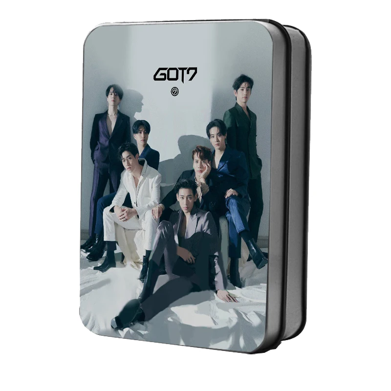 Kpop GOT7 10th Мини альбом Polaroid фото ЛОМО карта K-POP GOT7 вентиляторы коллекция подарков металлическая коробка 40 шт./кор. Прямая поставка