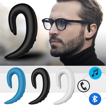 

Bluetooth Headset Wireless Headphones Invisible Mini Handsfree Painless Wearing Music Sports Business Earphones with Microphone