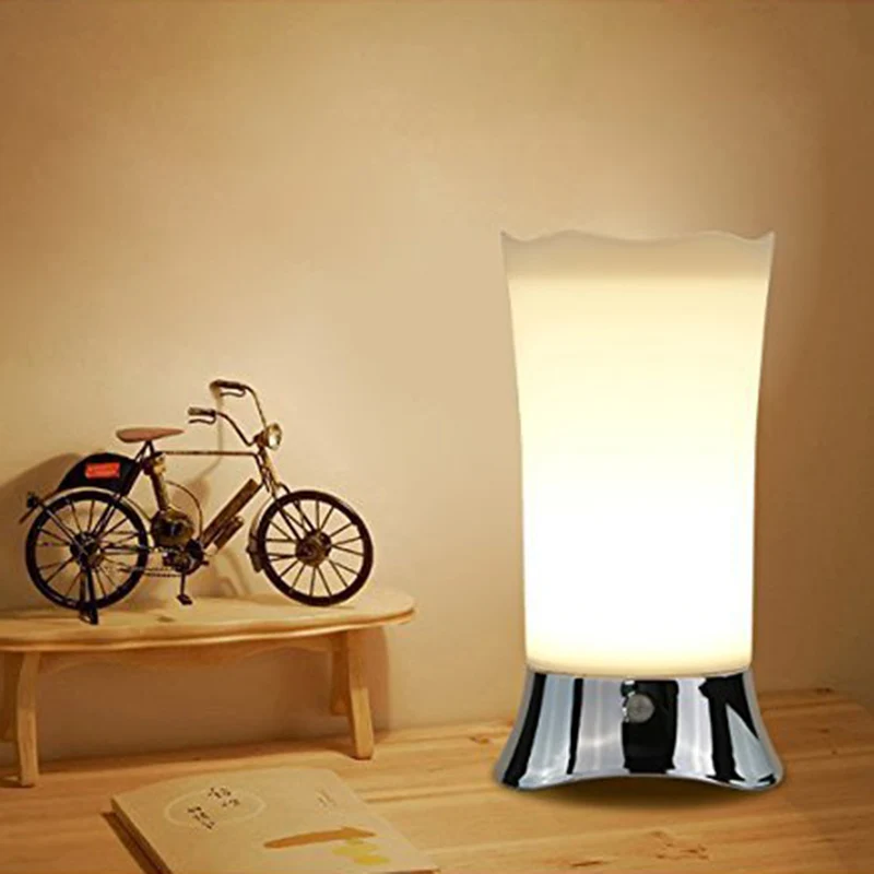 

Table Lamps/Indoor Motion Sensor LED Night Light, Portable Retro Battery Powered Light for Bedroom, Bathroom, Baby Room