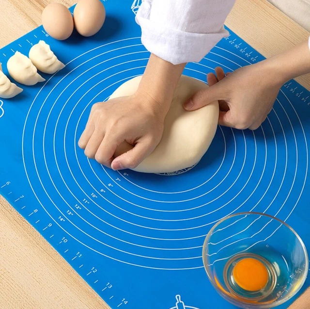 Silicone Kneading Pad Non-Stick Surface Rolling Dough Mat With Scale  Kitchen Cooking Pastry Sheet Oven Liner Bakeware 30X40CM - AliExpress
