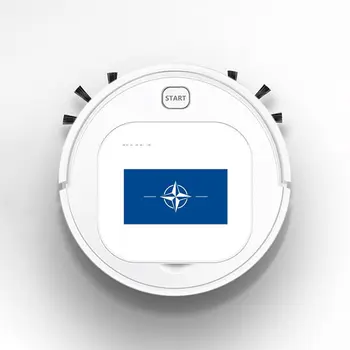 

1800Pa USB Smart Robot Rechargeable 3 in 1 Auto Smart Robot Strong Suction Sweeper Vacuum Cleaners Personality NATO Flag