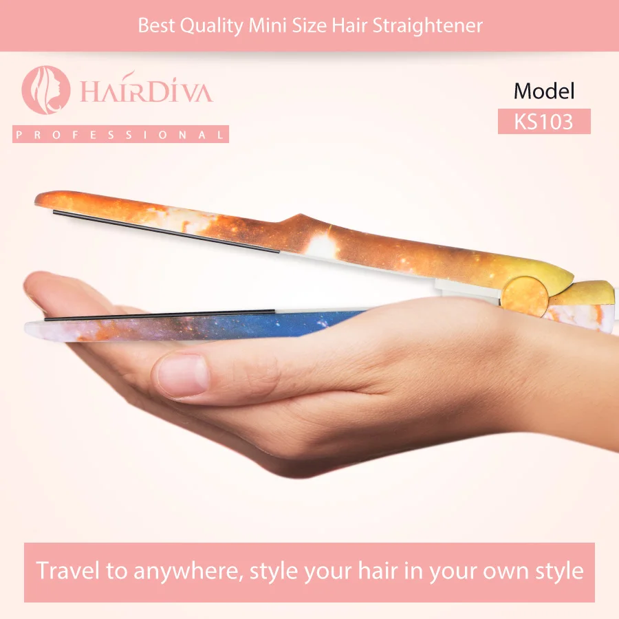 HairDiva Мини выпрямитель для волос лучшее качество фен Короткие волосы мальчиков