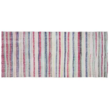 

Handmade Multicolor Vintage English Striped Rug Runner Rug 141x330 Cm-4'8''X10'10''