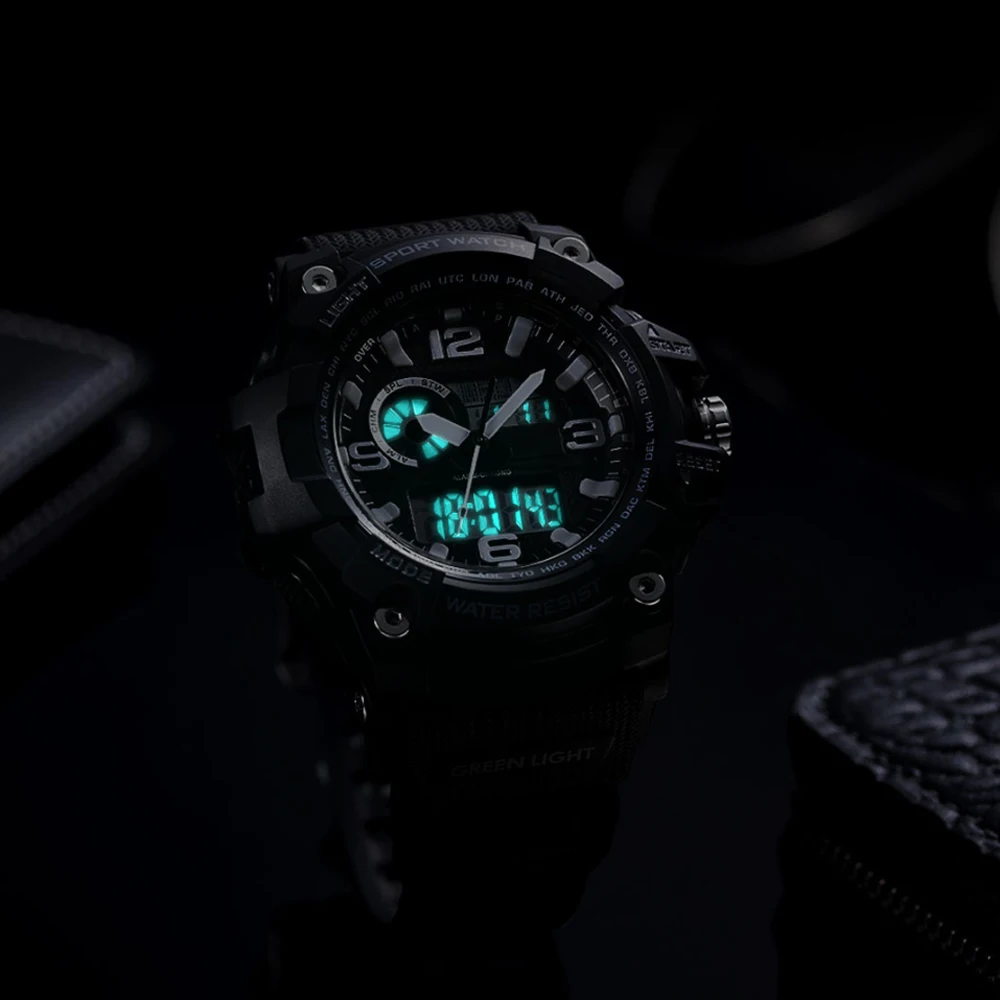 Xiaomi TwentySeventeen Outdoor Dual Display Electronic Watch Dial Dual Time Display Countdown Waterproof Sport Digital Watch New (8)
