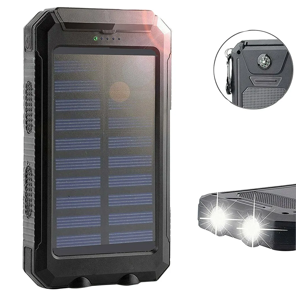 12v батарейка UPS 12 vводонепроницаемый двойной USB портативный 8000mAh Солнечное зарядное устройство для телефона аккумулятор аккумуляторная батарея