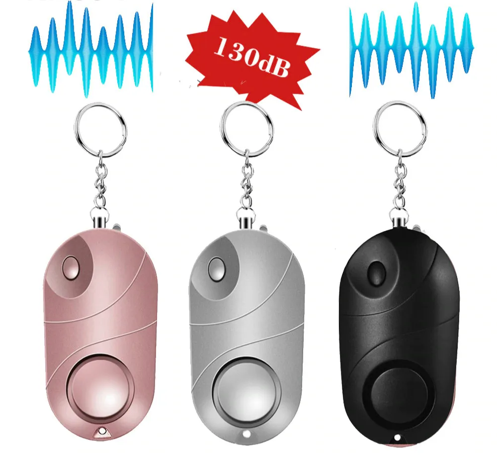 

Personal Alarm Safe Sound Emergency Self-Defense Explorer Flashlight Keychain Elderly Alarm for Kids Security Women LED Girls