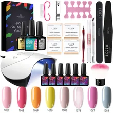 Modelones 23 шт/лот 36 Вт Светодиодная лампа для ногтей Led Гель-лак набор замачиваемый Полупостоянный УФ-лак для ногтей инструменты для маникюра Набор