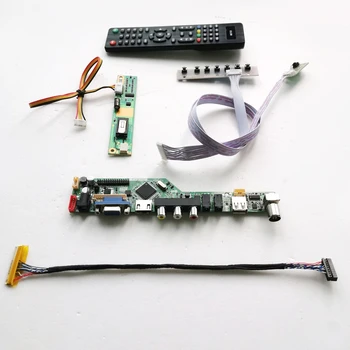 

For CLAA154WB03N CLAA154WB04 VGA HDMI AV USB RF 1CCFL 30Pin LVDS LCD panel Remote+Inverter+keyboard T.V56 controller board Kit