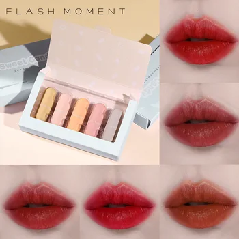 

Mini Fruit Gummy Capsule Mousse Lipstick Set Moisturizing Moisture Waterproof Non-fading Lip Gloss