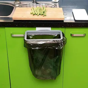 

1pc Portable Hangable Kitchen Garbage Rack Cabinet Storage Garbage Storage Hanging Bags Hanging Rack Garbage Door Holder Tr M7A9