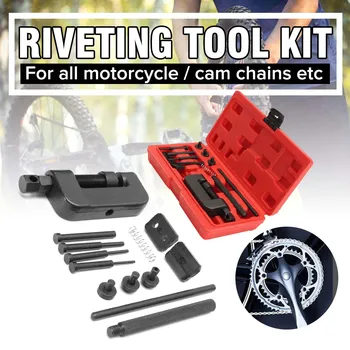 

Motorcycle Bike Chain Breaker Splitter Riveting Tool Repair Tools Set Launches Chain Pin Press Handle Motorbike Chains Riveter