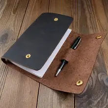 Кожаный блокнот А6 со съемной пряжкой, блокнот для деловых поездок