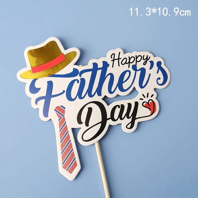Heartfelt Father's Day Cake Topper - Celebrate Dad with Love
