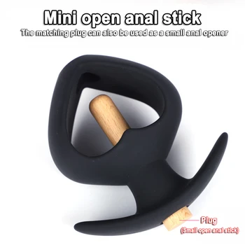 Vibrator Heart-Shaped Hollow Anal Plug Dilator Go Out  Leakproof Can Strapon Buttplug Rinse Masturbator Peeping Sex Shop Enema 3