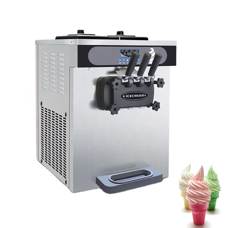 Hot Sale Ice Cream Machine Stainless Steel Ice Cream Makers Three