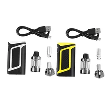 2 шт паровой дым кальян ручка кальян 80 Вт стартовый набор 2000 мАч батарея 510 металлический корпус 3,5 мл распылитель электронная сигарета Vape(Yel