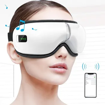 

Eyes Massager Air Pressure Music Vibration Heat Compression Wireless Foldable Eyes Massager PU Air Pressure Eye Massager US Plug