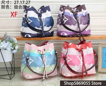 

Luxury Leather Handbags Women Bags Louis Vuitton LV- Designer Brand Women's Shoulder Bags Large Capacity Ladies Hand Bags L398