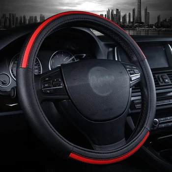 

Leather Car Steeting Wheel covers For Peugeot All Model 4008 RCZ 308 508 301 301 307 207 2008 3008 206 408 5008 607 car styling