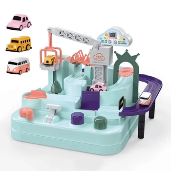 

Adventure Car Train Track Set Racing Toys Kit Gifts for Kids Boys M09