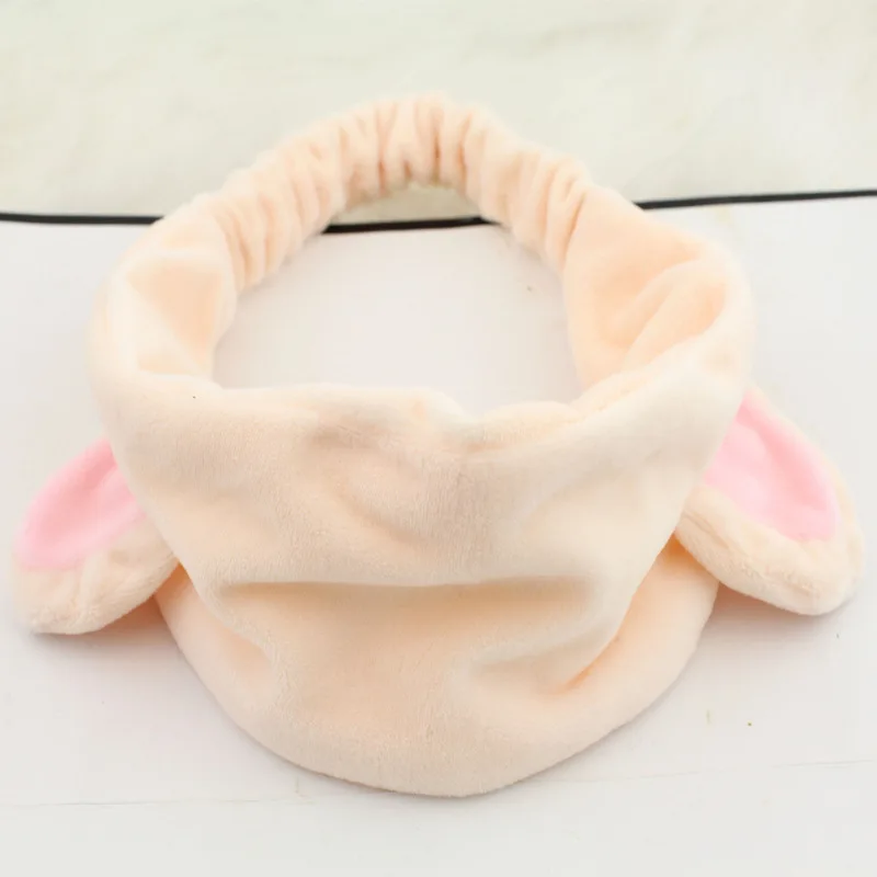 Горячая Распродажа женские корейские стильные модные милые кошачьи уши макияж эластичная лента для волос головная повязка Милая - Цвет: apricot