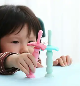 

Children's Toothbrush Baby Silicone Training 0-1-2-3-6 Years Old Baby Teeth Oral Cleaning Children's Toothbrush Soft Hair Sale