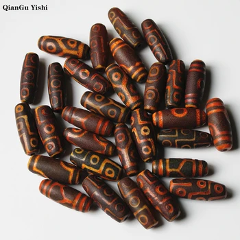 

1PCS 16x40mm Agate Beads,Tibet Amulet DZI,Old Agate Dzi Beads ,Dzi Beads DIY,Large Variety of Patterns for making diy Jewelry
