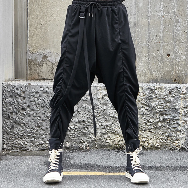 calças streetwear hip hop harem calças estilo
