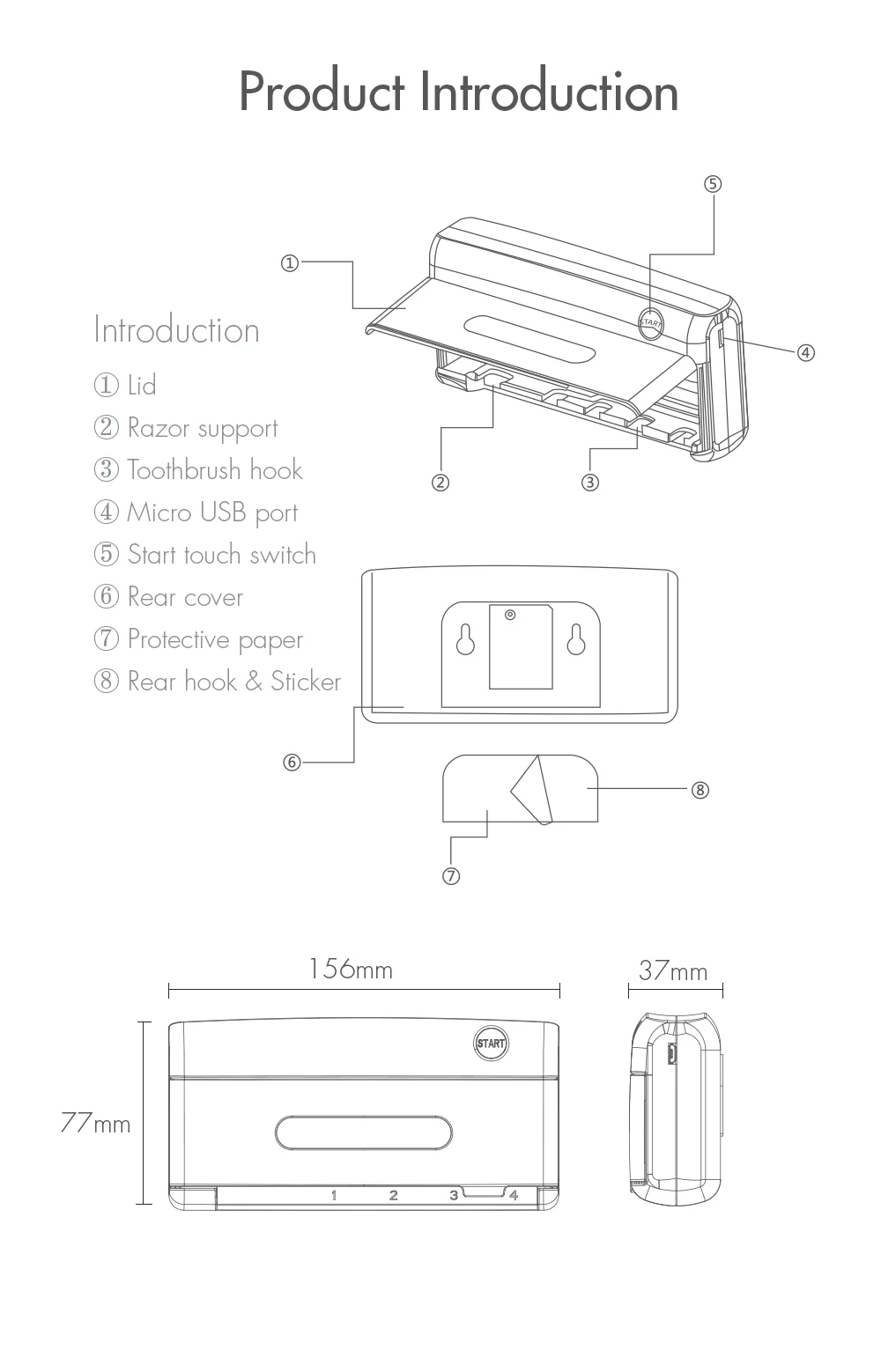 X12紫外线消毒牙刷架英文详情页_29