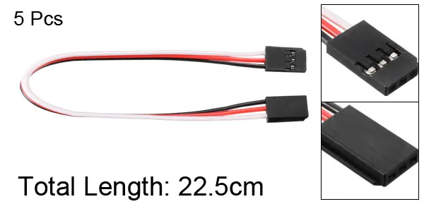 22.5cm 30-Core 5PCS Uxcell 1/5/10 шт сервокабель-удлинитель Кабель Провод 12,5-32,5 см M к M/M F RC Futaba JR анти-обратного 30/60 жилы провода - Цвет: 22.5cm 30-Core 5PCS