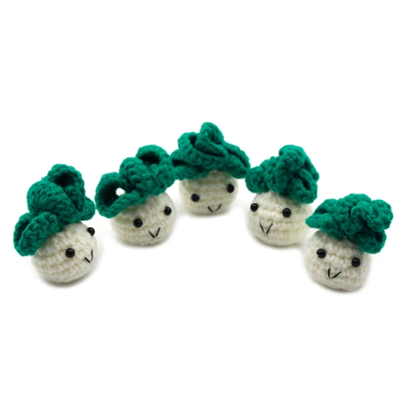 

5 Pcs/Pack Handmade Crochet Woolen Cabbage DIY Pacifier Clip Chain Accessories