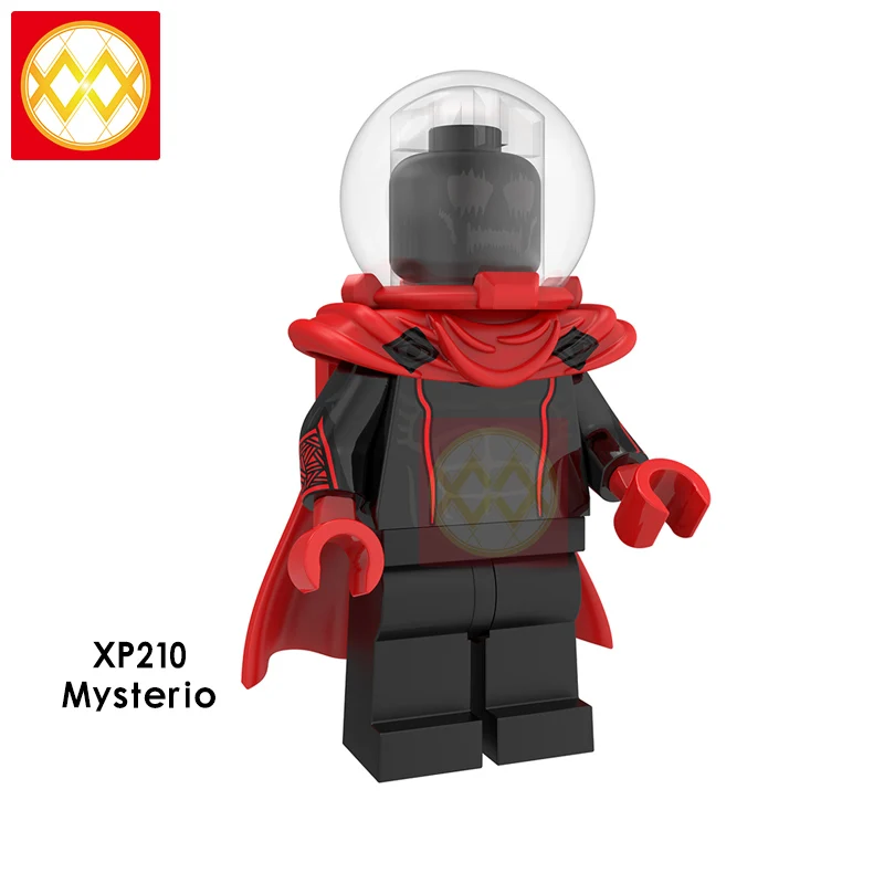 Человек-паук блоки вдали от дома Mysterio Ник пушистый Майлз Моралес Зеленый Гоблин гидро-человек строительные блоки детские игрушки WM6062 - Цвет: XP210