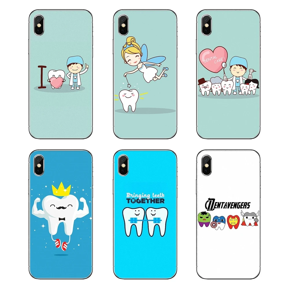 Cell Phone Cover Cute Cartoon Dentist Dental Crowned Tooth nurse For Samsung Galaxy Note 8 9 S9 S10 A8 A9 Star Lite Plus A6S A9S |