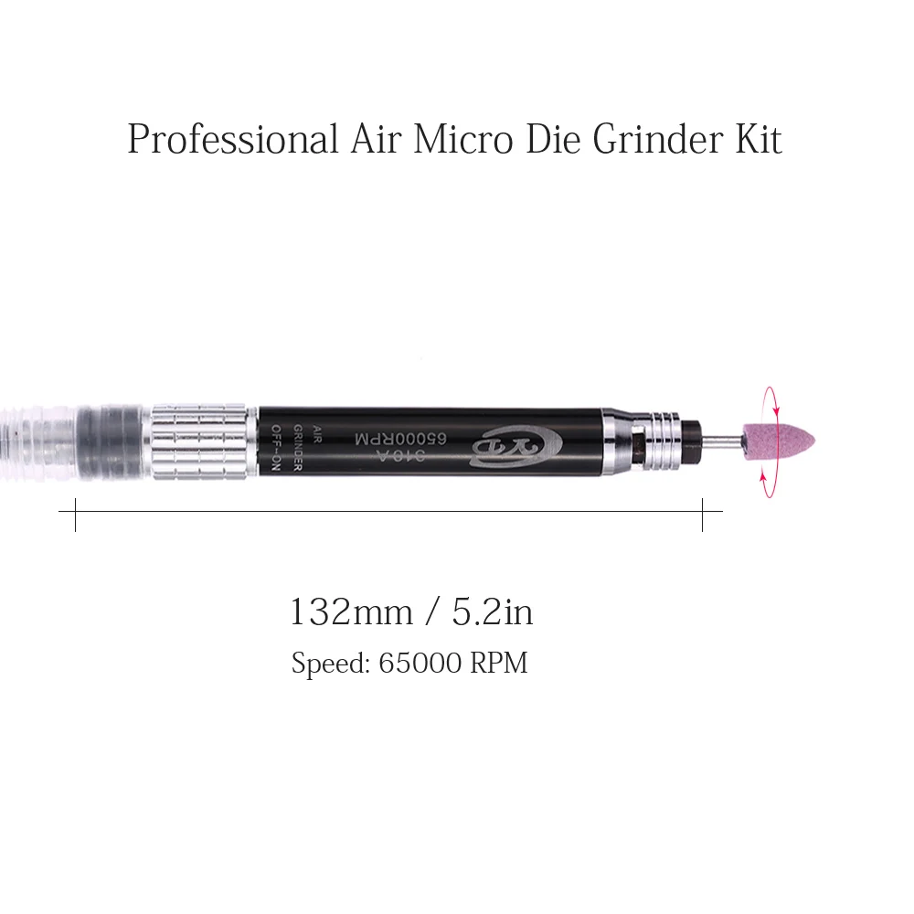 

Hot Multi-function Air Grinder Mini Pencil Polishing Rotary Cutting Tool Set Professional Air Micro Die Grinder Kit 16pcs 65000