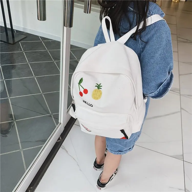 

CHILDREN'S School Bags Kindergarten Men And Women Child-Child 1-3 Years Old Baby Korean-style Summer Cartoon Cute Canvas Backpac