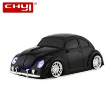 CHYI 3D Автомобильная форма беспроводная компьютерная мышь USB Оптический, эргономический Mause игровая мышь Мыши для ПК ноутбука компьютера голубое освещение