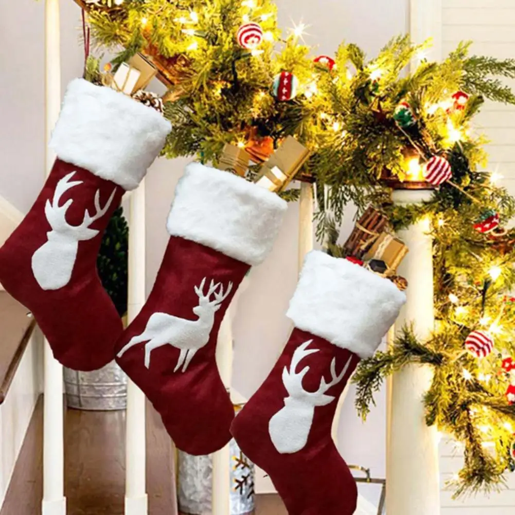

Christmas Socks Christmas Personalized Stocking Embroidered Stockings Holding For Kids Tress Ornament Home Decor Quick Delivery