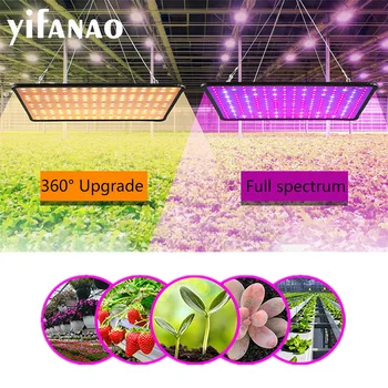 

256 LED High Power Grow Light Panel Full Spectrum Phyto Lamp For Plants Growth Light Greenhouse, Grow Box, Grow Tent, Hydroponic