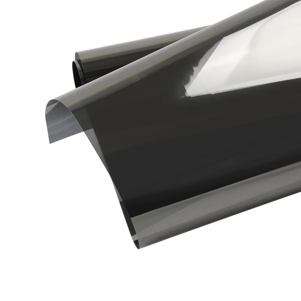 

2Mil 10%VLT Dark Grey Sputter Solar Tint Film Heat Control Anti UV window film Car Side Windshield Film With width 50cm/20"