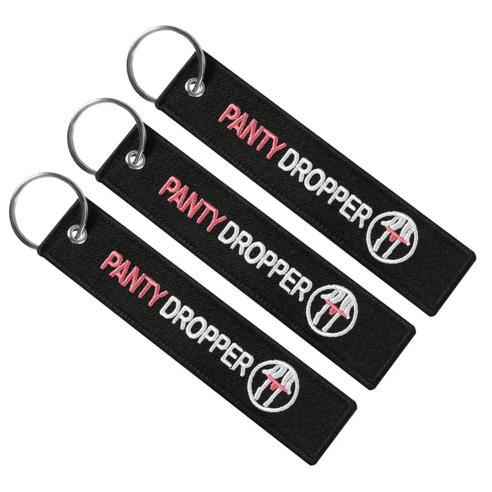 Remove Before Flight модная подарочная упаковка для мотоциклов и ключи для автомобиля бирка вышивка опасности брелок для ключей брелок oem 3 шт./лот