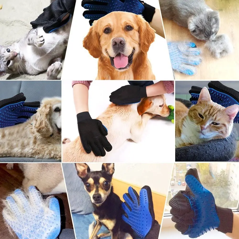 True Touch Silicone Pet Grooming Glove