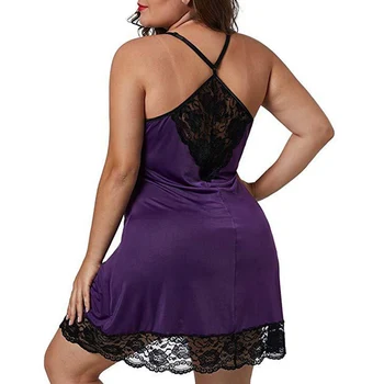 

New Sexy Clothes For Women Night Dress Exotic Large Size Nightdresses Lingerie Lace Home Women's Nightgown
