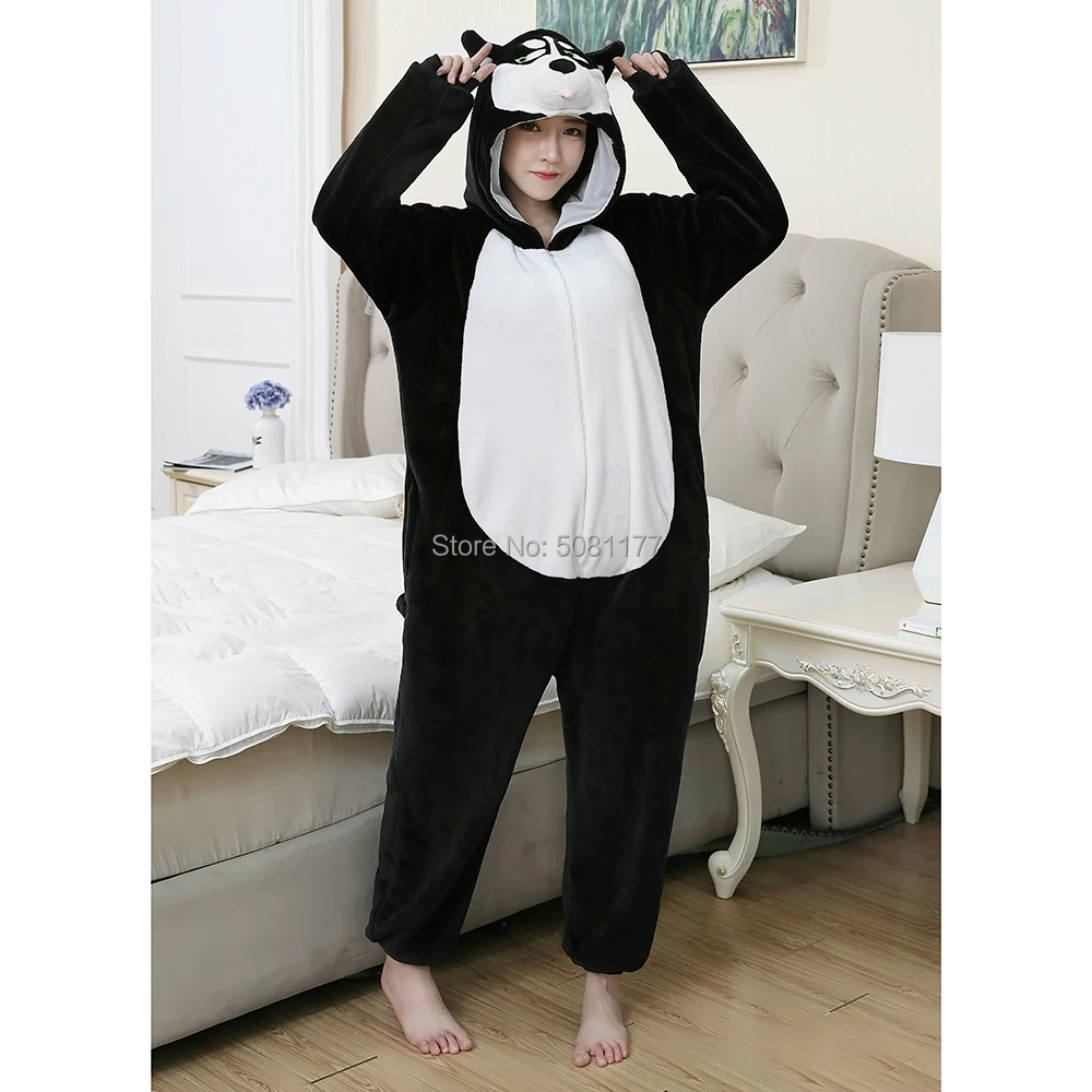 

2019 Animal Cartoon Onesies Pajamas Puppy Dog Cosplay Onesie for Adult Sleepwear