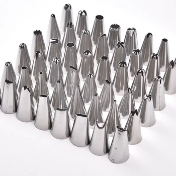 

48Pcs/Set Silicone Pastry Bag Tips Kitchen DIY Icing Piping Nozzle Cream Reusable Pastry Bags Cake Decor Bakeware Tools Gadgets