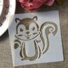 12Pcs/Set 13cm Zoo Animals Squirrel Lion DIY Layering Stencils Painting Scrapbook Coloring Embossing Album Decorative Template ► Photo 2/6